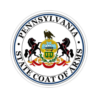 Coat of arms of Pennsylvania STICKER Vinyl Die-Cut Decal - The Sticker Space