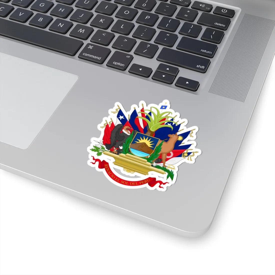 Coat of arms of Peru 1821-1825 (Peru) (Coat of Arms) STICKER Vinyl Kiss-Cut Decal - The Sticker Space