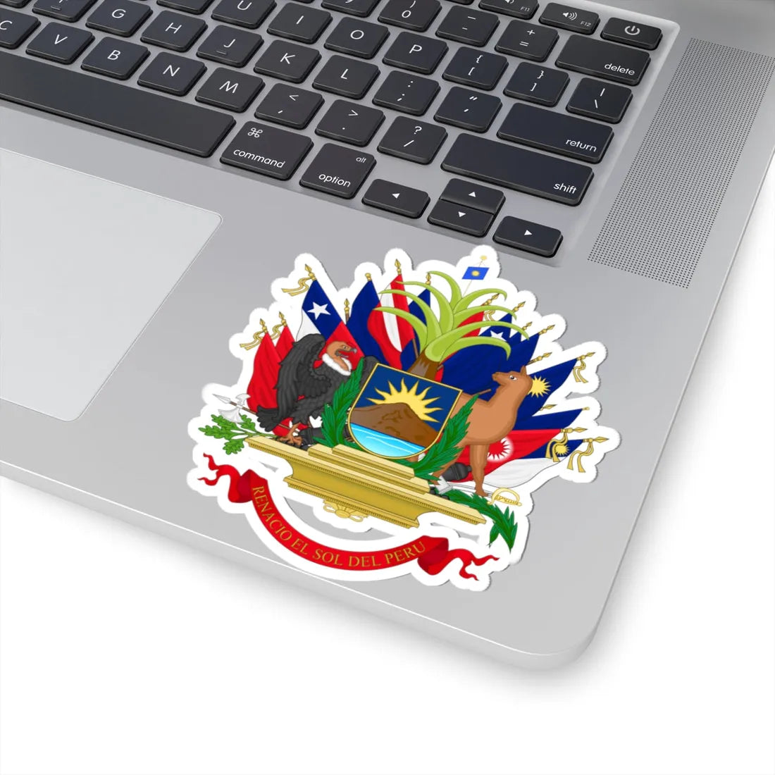 Coat of arms of Peru 1821-1825 (Peru) (Coat of Arms) STICKER Vinyl Kiss-Cut Decal - The Sticker Space