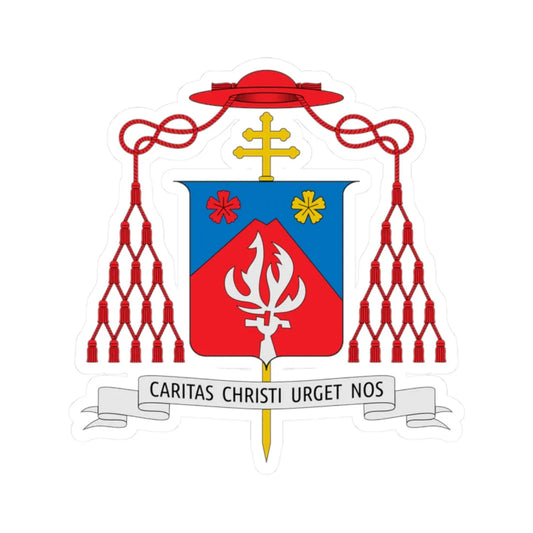 Coat of arms of Peter Seiichi Shirayanagi (Japan) (Coat of Arms) STICKER Vinyl Kiss-Cut Decal 2 Inch White - The Sticker Space