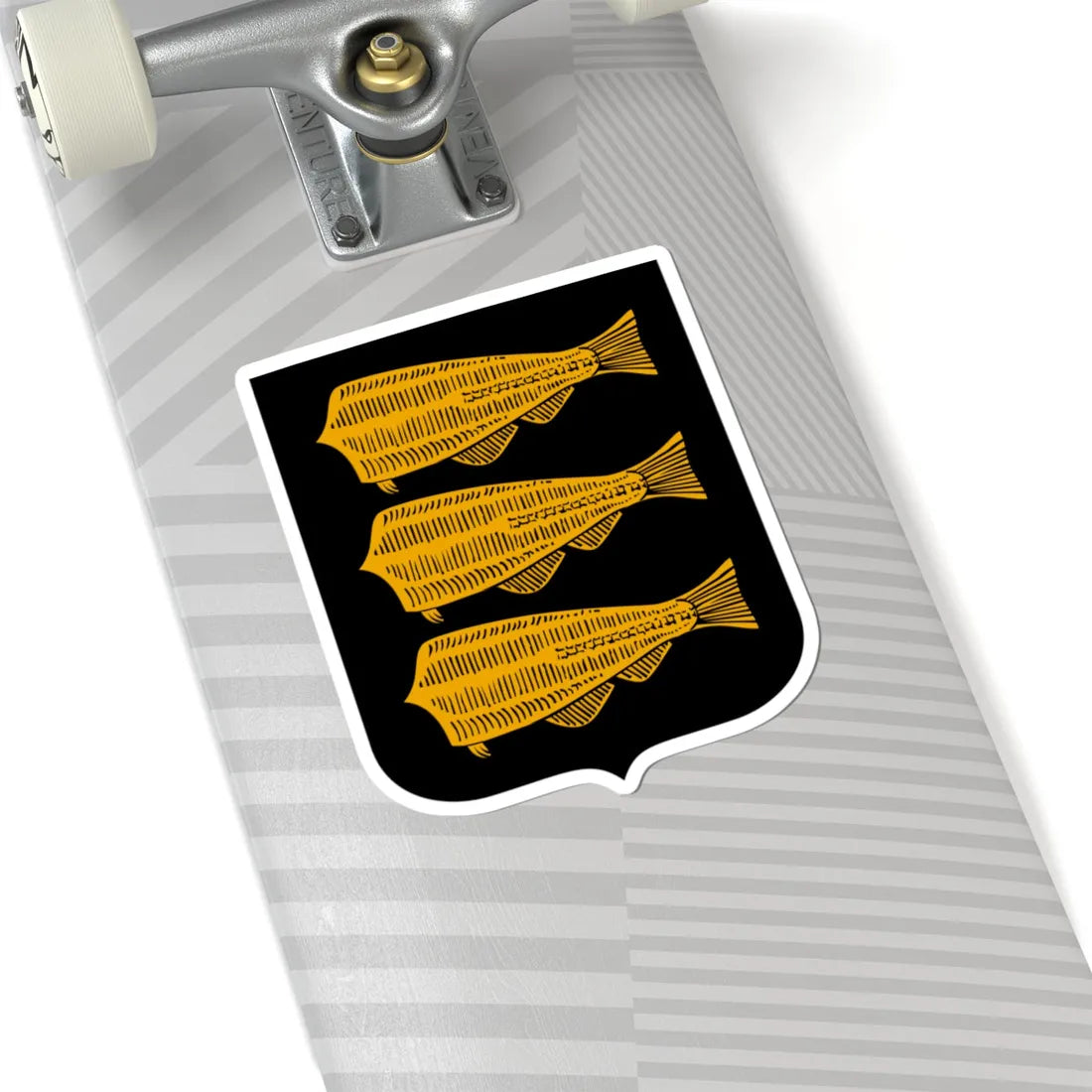 Coat of arms of Petsamo Province (Finland) (Coat of Arms) STICKER Vinyl Kiss-Cut Decal - The Sticker Space