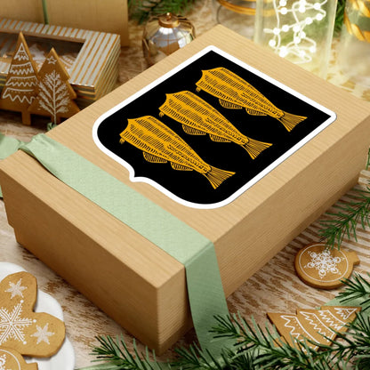 Coat of arms of Petsamo Province (Finland) (Coat of Arms) STICKER Vinyl Kiss-Cut Decal - The Sticker Space