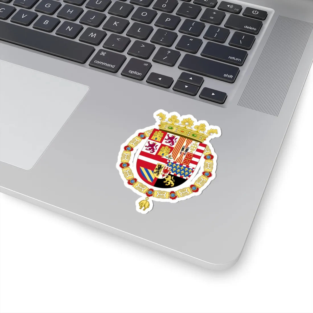 Coat of Arms of Philip II of Spain 1558-1580 (Spain) (Coat of Arms) STICKER Vinyl Kiss-Cut Decal - The Sticker Space