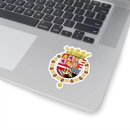 Coat of Arms of Philip II of Spain 1558-1580 (Spain) (Coat of Arms) STICKER Vinyl Kiss-Cut Decal - The Sticker Space
