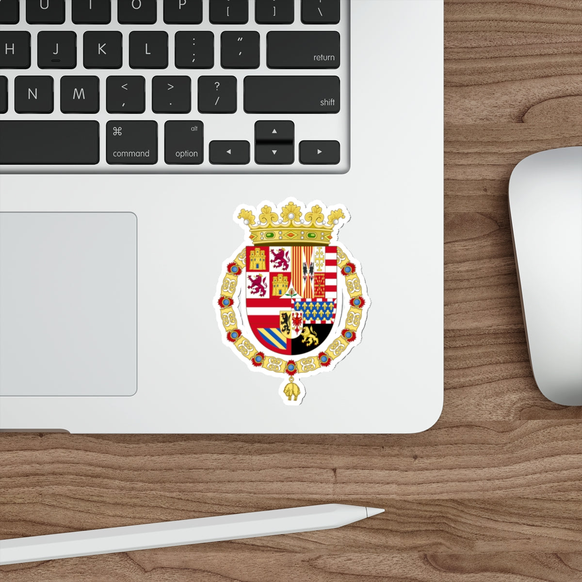 Coat of Arms of Philip II of Spain (1558-1580) STICKER Vinyl Die-Cut Decal-The Sticker Space