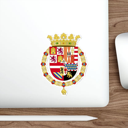 Coat of Arms of Philip II of Spain (1558-1580) STICKER Vinyl Die-Cut Decal-The Sticker Space