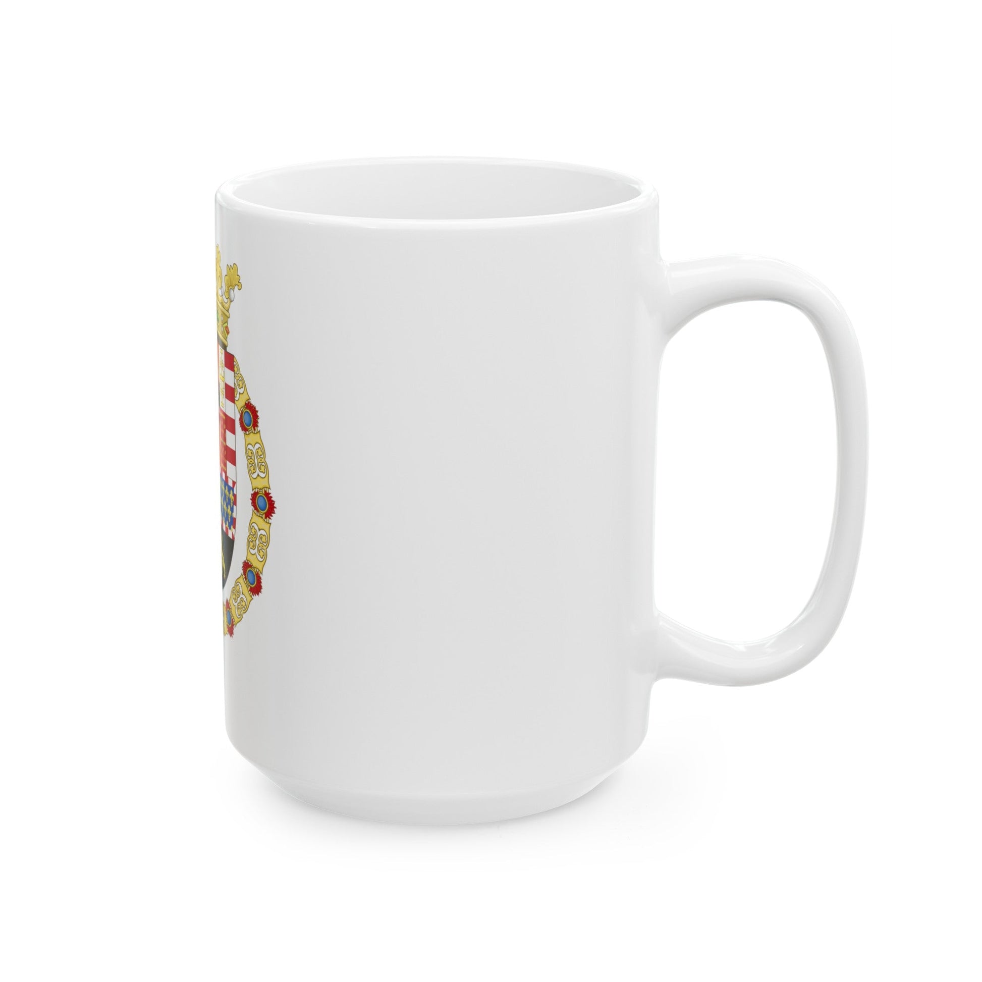 Coat of Arms of Philip II of Spain (1558-1580) - White Coffee Mug-The Sticker Space