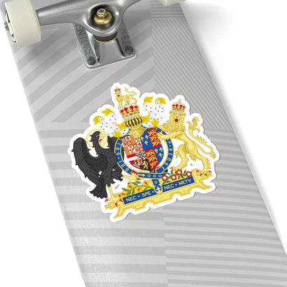 Coat of Arms of Philip II of Spain and Mary I of England 1554-1558 Variant 1 Shield 2 Motto 2 (England) (Coat of Arms) STICKER Vinyl Kiss-Cut Decal - The Sticker Space