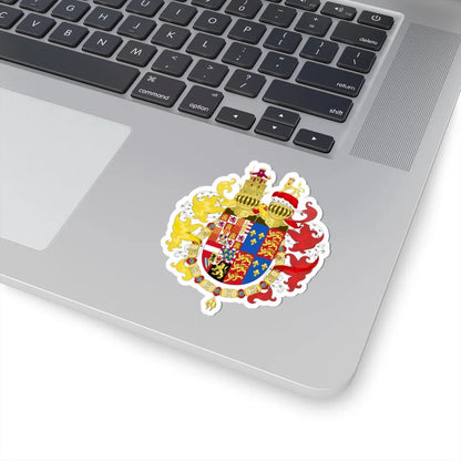 Coat of Arms of Philip II of Spain with Germanic Ornaments 1556-1558 (Spain) (Coat of Arms) STICKER Vinyl Kiss-Cut Decal - The Sticker Space