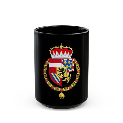 Coat of Arms of Philip IV of Burgundy - Black Coffee Mug-15oz-The Sticker Space