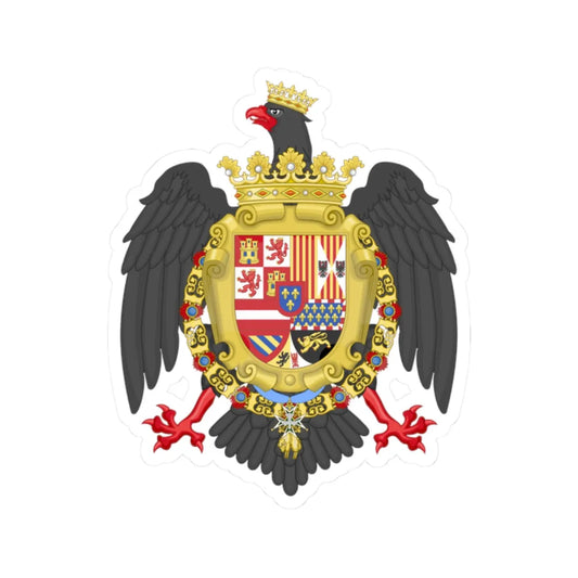 Coat of Arms of Philip IV of Sicily (Italy) (Coat of Arms) STICKER Vinyl Kiss-Cut Decal 2 Inch White - The Sticker Space