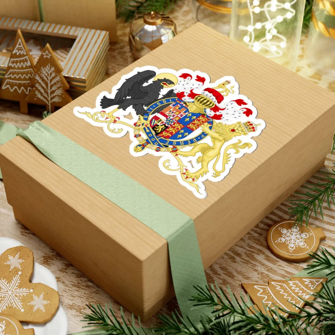 Coat of arms of Philip of Austria Prince of Asturias and King of England (England) (Coat of Arms) STICKER Vinyl Kiss-Cut Decal - The Sticker Space