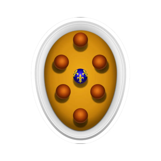 Coat of arms of Piero il Gottoso (Italy) (Coat of Arms) STICKER Vinyl Kiss-Cut Decal 2 Inch White - The Sticker Space