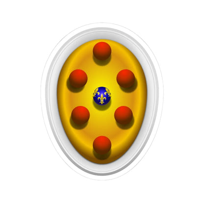 Coat of arms of Piero il Gottoso type 2 (Italy) (Coat of Arms) STICKER Vinyl Kiss-Cut Decal 3 Inch White - The Sticker Space