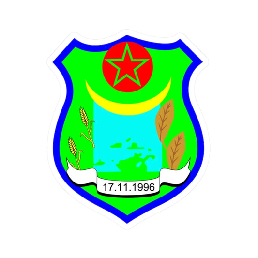 Coat of arms of Plasnica Municipality (North Macedonia) (Coat of Arms) STICKER Vinyl Kiss-Cut Decal 2 Inch White - The Sticker Space