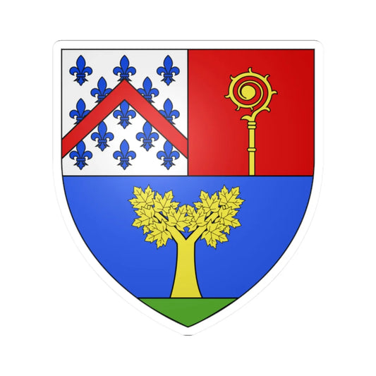 Coat of arms of Plessisville (Canada) (Coat of Arms) STICKER Vinyl Kiss-Cut Decal 2 Inch White - The Sticker Space