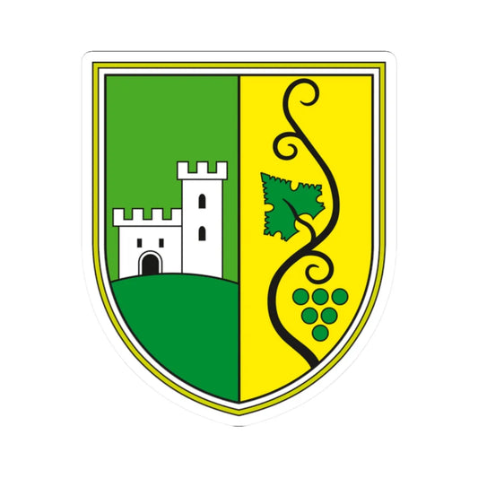 Coat of arms of Podlehnik (Slovenia) (Coat of Arms) STICKER Vinyl Kiss-Cut Decal 2 Inch White - The Sticker Space