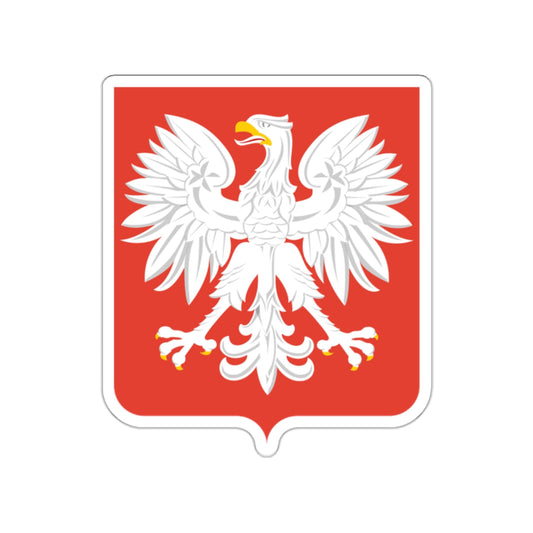 Coat of arms of Poland (1955-1980) STICKER Vinyl Die-Cut Decal-White-The Sticker Space