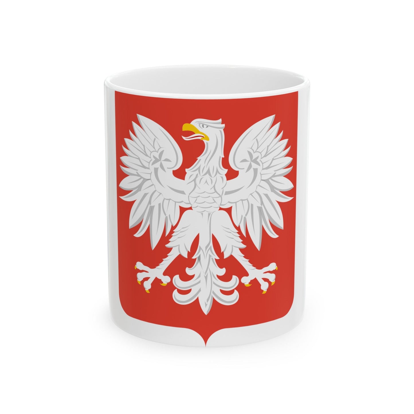 Coat of arms of Poland (1955-1980) - White Coffee Mug-11oz-The Sticker Space