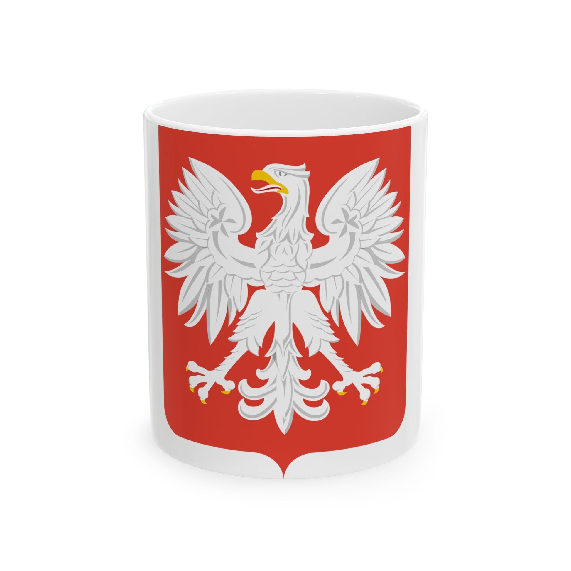 Coat of arms of Poland (1955-1980) - White Coffee Mug-11oz-The Sticker Space