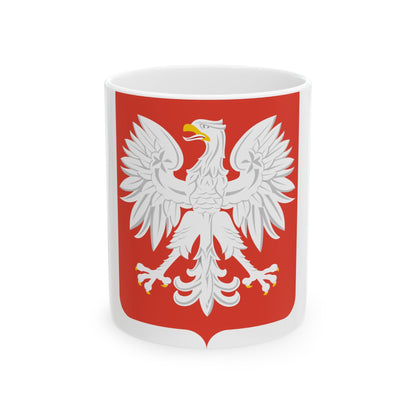 Coat of arms of Poland (1955-1980) - White Coffee Mug-11oz-The Sticker Space