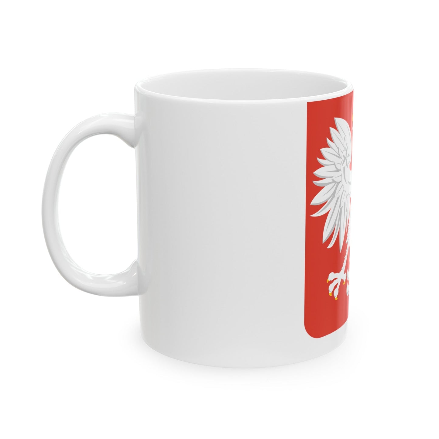 Coat of arms of Poland (1955-1980) - White Coffee Mug-The Sticker Space