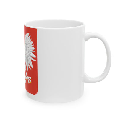 Coat of arms of Poland (1955-1980) - White Coffee Mug-The Sticker Space