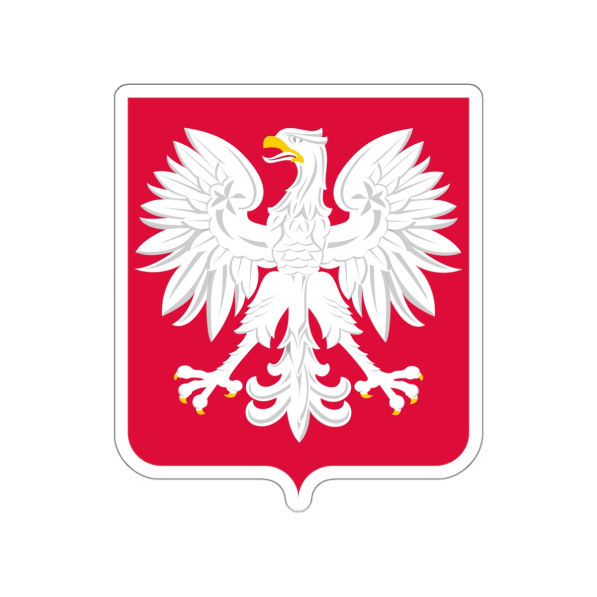 Coat of arms of Poland (1980-1990) STICKER Vinyl Die-Cut Decal-White-The Sticker Space