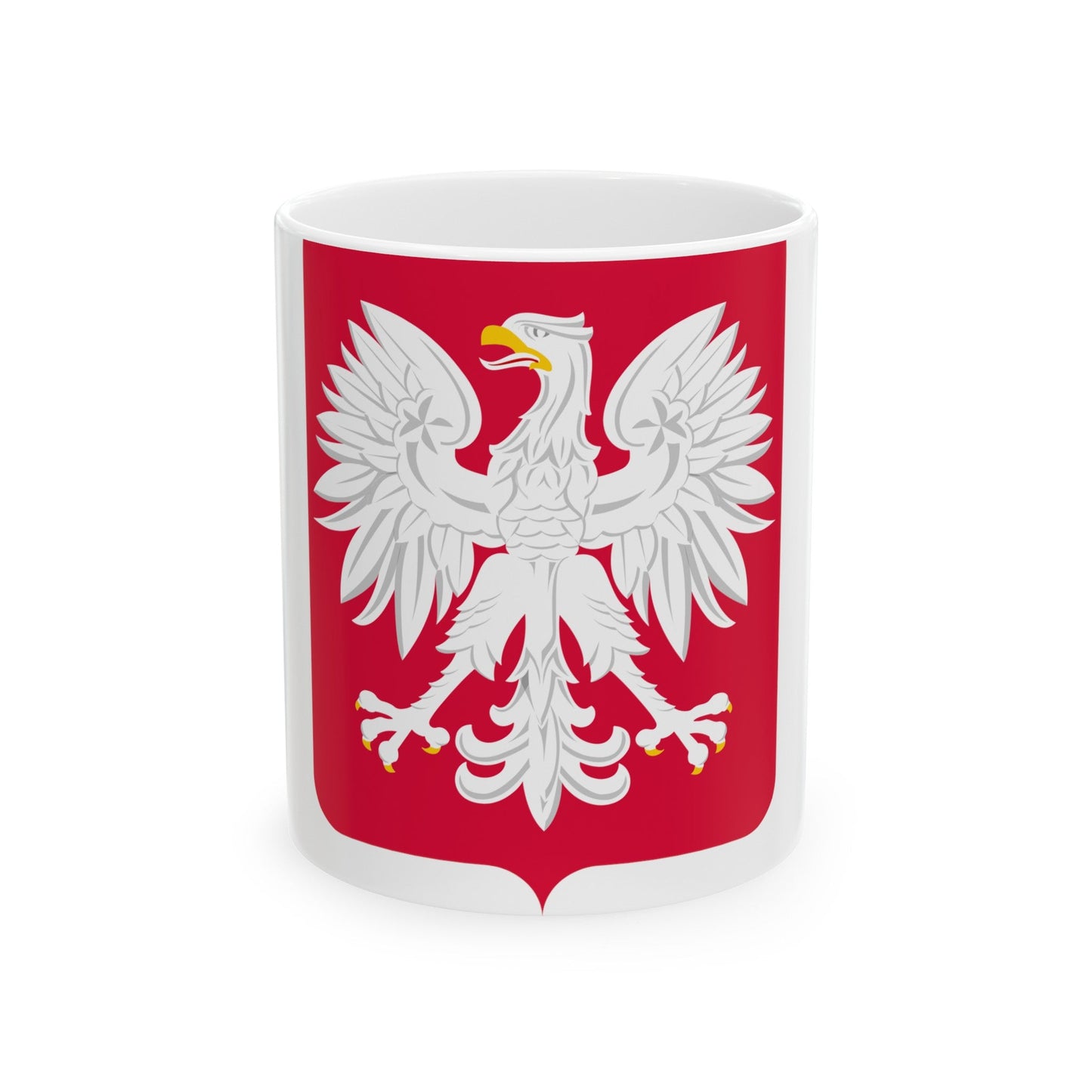 Coat of arms of Poland (1980-1990) - White Coffee Mug-11oz-The Sticker Space