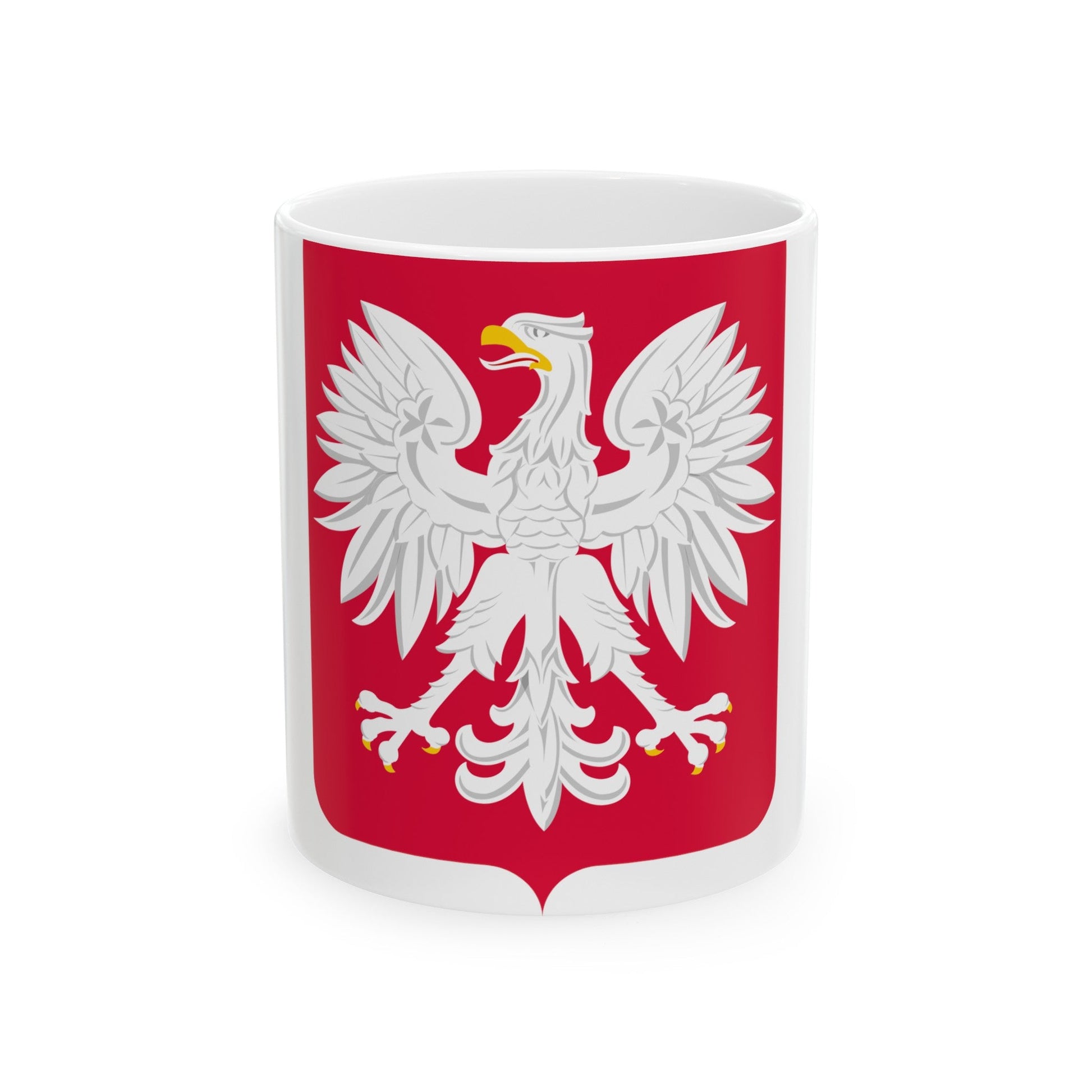 Coat of arms of Poland (1980-1990) - White Coffee Mug-11oz-The Sticker Space