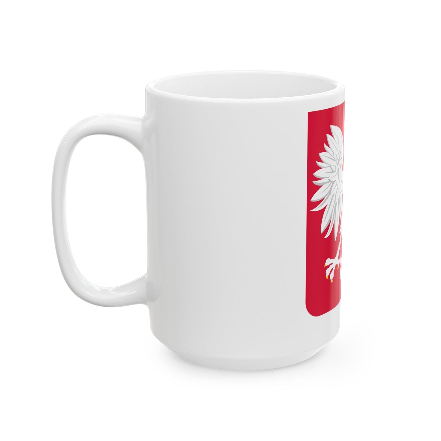 Coat of arms of Poland (1980-1990) - White Coffee Mug-The Sticker Space