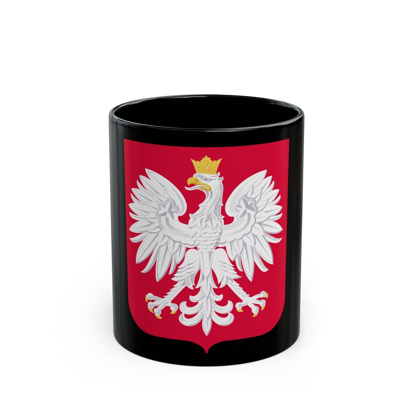 Coat of arms of Poland - Black Coffee Mug-11oz-The Sticker Space