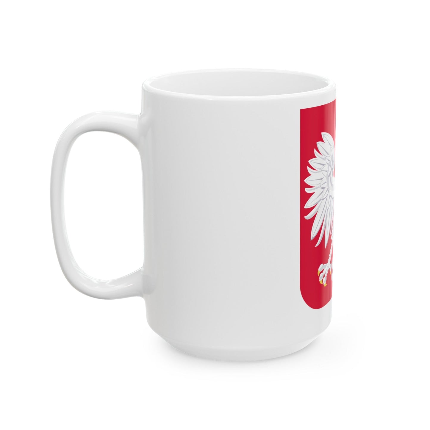 Coat of arms of Poland - White Coffee Mug-The Sticker Space