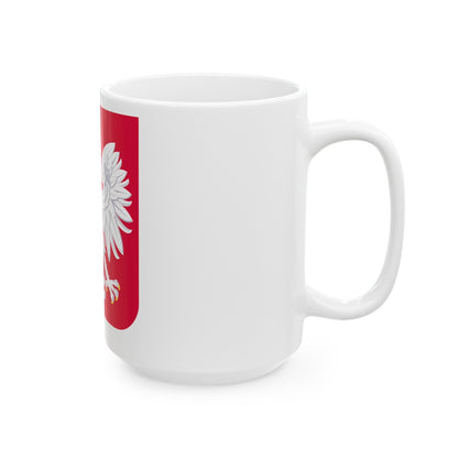 Coat of arms of Poland - White Coffee Mug-The Sticker Space