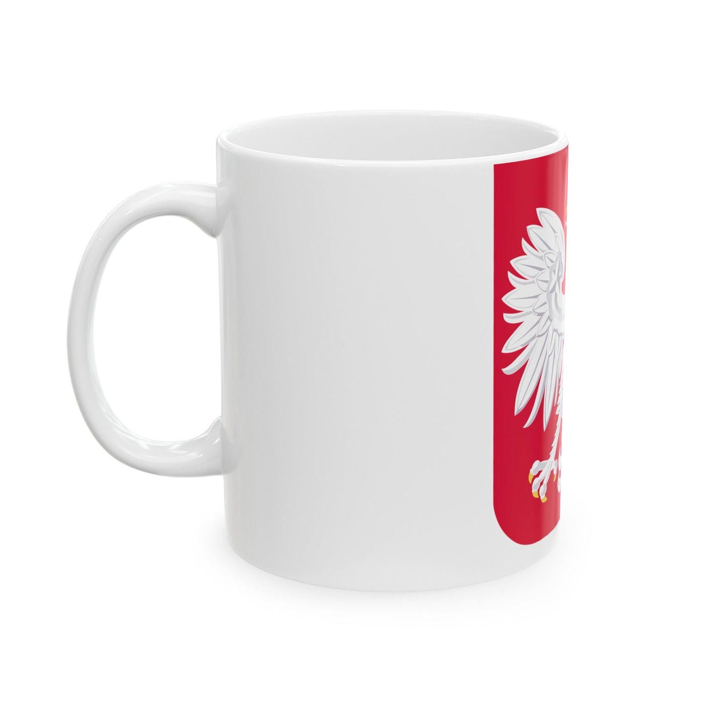 Coat of arms of Poland - White Coffee Mug-The Sticker Space