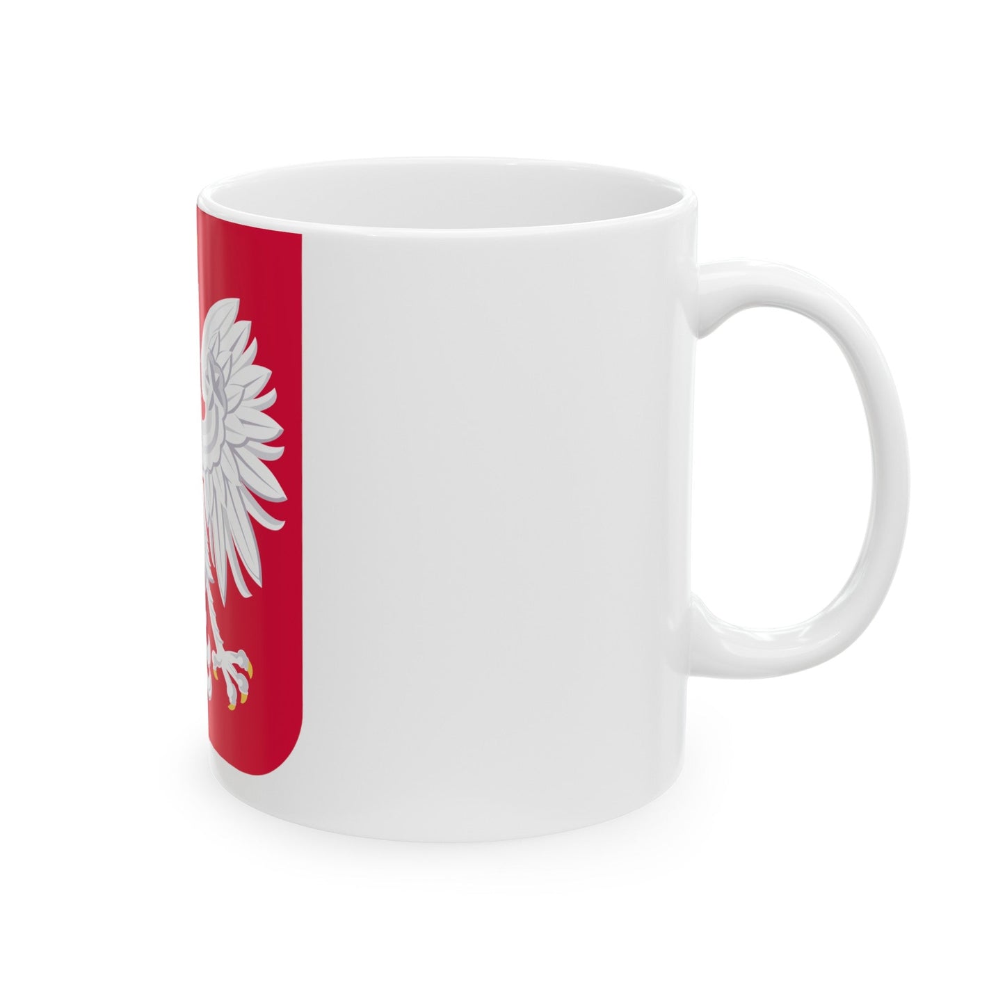 Coat of arms of Poland - White Coffee Mug-The Sticker Space