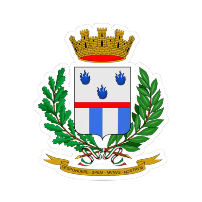 Coat of arms of Polizia Penitenziaria (Italy) (Coat of Arms) STICKER Vinyl Kiss-Cut Decal 3 Inch White - The Sticker Space