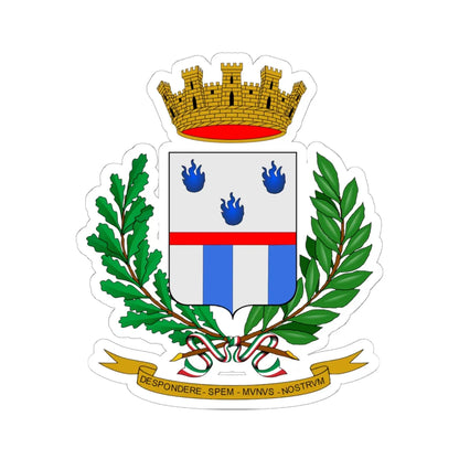 Coat of arms of Polizia Penitenziaria (Italy) (Coat of Arms) STICKER Vinyl Kiss-Cut Decal 6 Inch White - The Sticker Space
