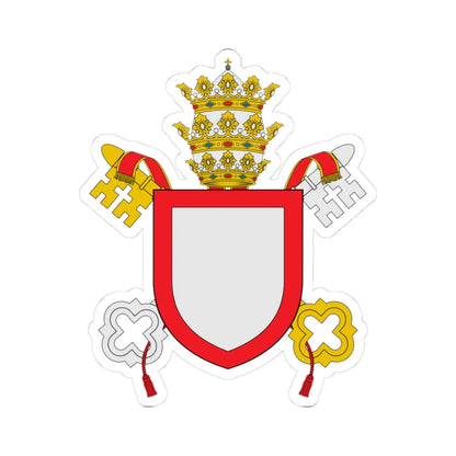 Coat of arms of Pope Benedict XII (Italy) (Coat of Arms) STICKER Vinyl Kiss-Cut Decal 3 Inch White - The Sticker Space