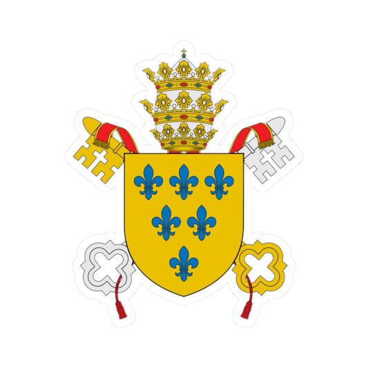 Coat of arms of Pope Paul III (Italy) (Coat of Arms) STICKER Vinyl Kiss-Cut Decal 2 Inch White - The Sticker Space