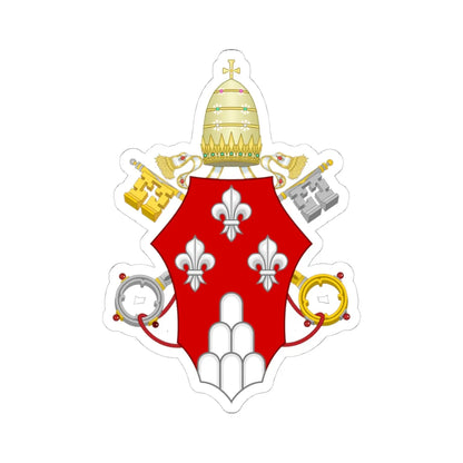 Coat of Arms of Pope Paul VI G. Montini (Italy) (Coat of Arms) STICKER Vinyl Kiss-Cut Decal 4 Inch White - The Sticker Space