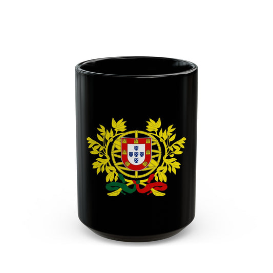 Coat of arms of Portugal - Black Coffee Mug-15oz-The Sticker Space