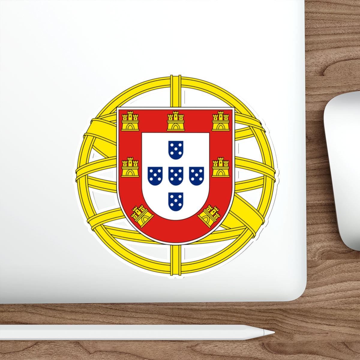 Coat of arms of Portugal (lesser) STICKER Vinyl Die-Cut Decal-The Sticker Space