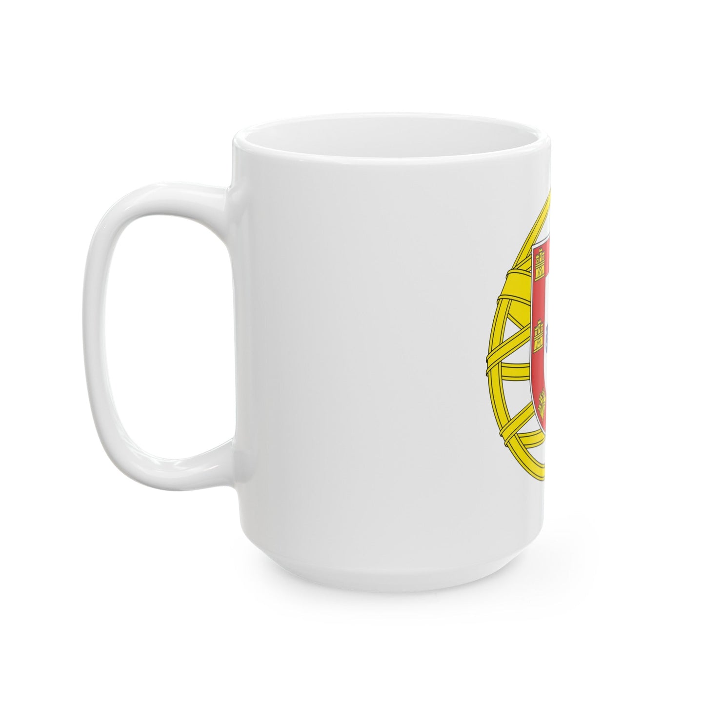 Coat of arms of Portugal (lesser) - White Coffee Mug-The Sticker Space