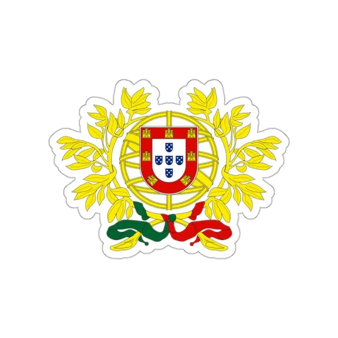 Coat of arms of Portugal STICKER Vinyl Die-Cut Decal 2 Inch - The Sticker Space