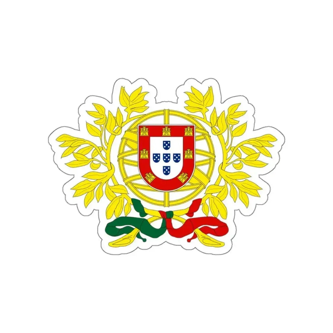 Coat of arms of Portugal STICKER Vinyl Die-Cut Decal 5 Inch - The Sticker Space