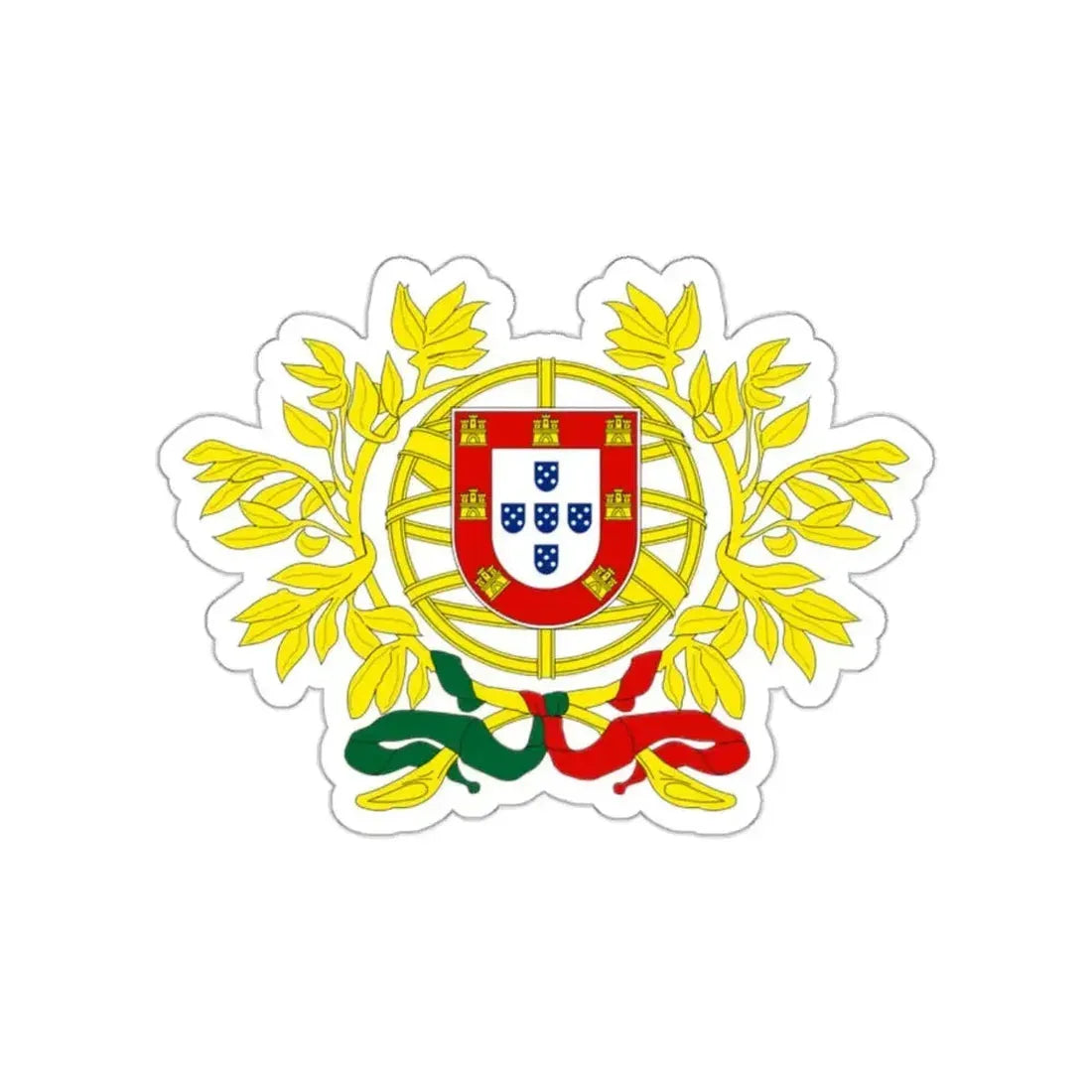 Coat of arms of Portugal STICKER Vinyl Die-Cut Decal - The Sticker Space
