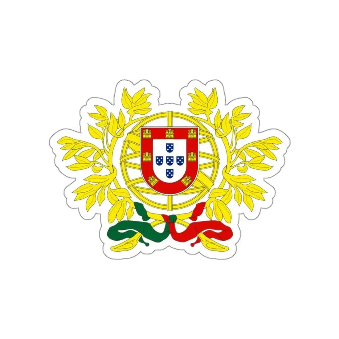 Coat of arms of Portugal STICKER Vinyl Die-Cut Decal - The Sticker Space