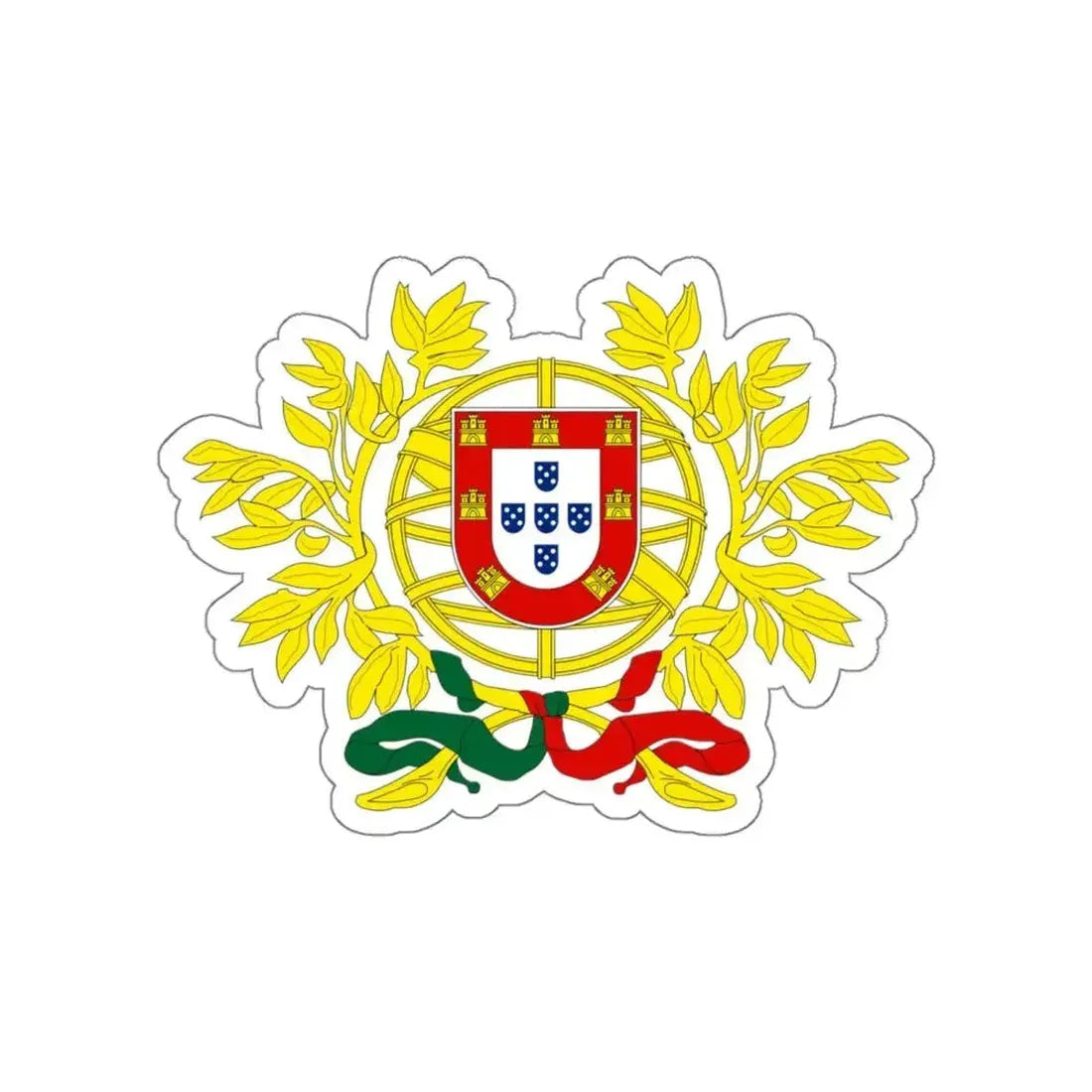 Coat of arms of Portugal STICKER Vinyl Die-Cut Decal - The Sticker Space