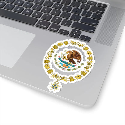 Coat of Arms of President of Mexico Collar of the Order of Charles III (Mexico) (Coat of Arms) STICKER Vinyl Kiss-Cut Decal - The Sticker Space
